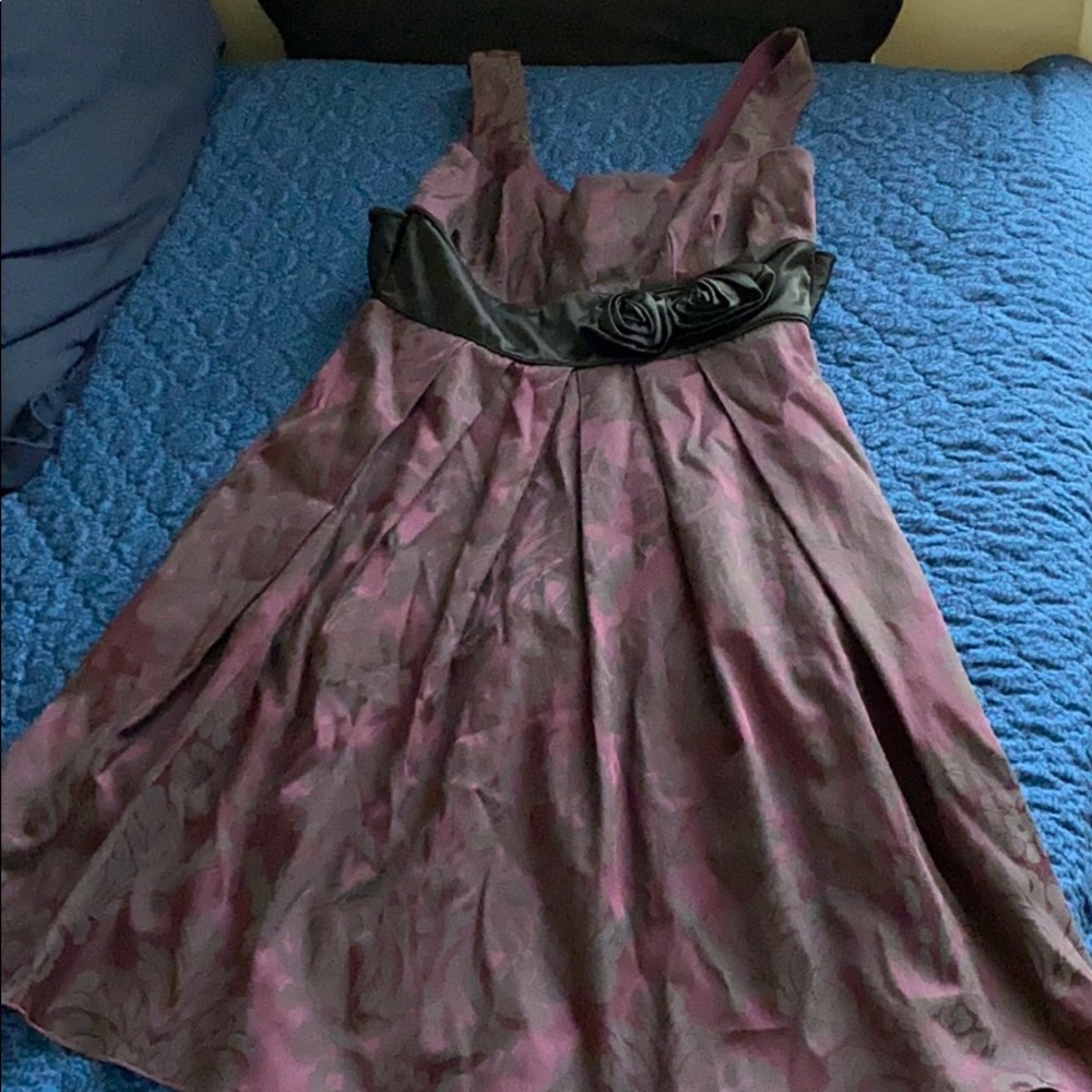 Purple and Black Dress